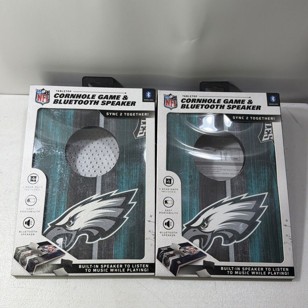 Eagles Table Top Toss Mini Game Table Cornhole Official NFL